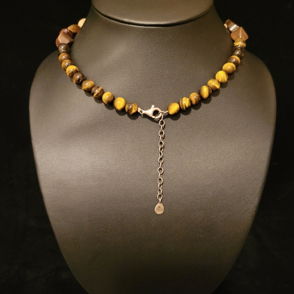 Estate Studio Barse Tigers Eye & Multi Stone Necklace - Picture 4 of 6